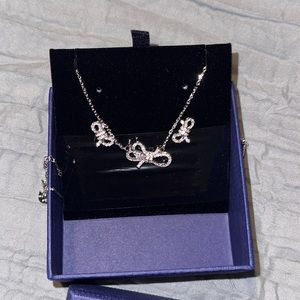Swarovski Bow Necklace and Earring Set